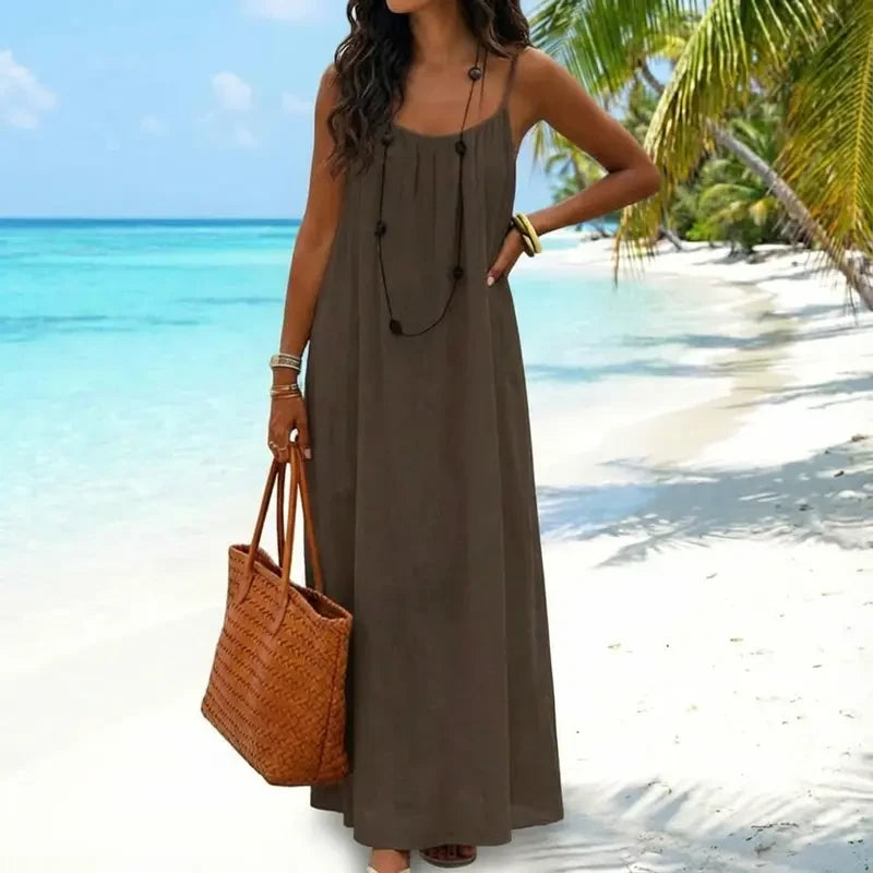 Solid Color Cami Lounge Dress