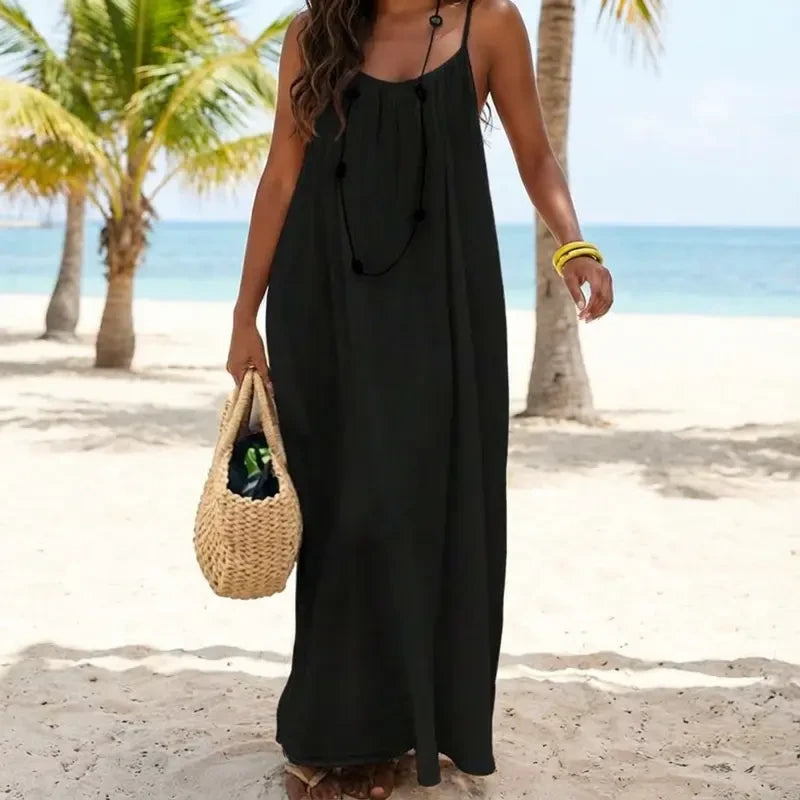 Solid Color Cami Lounge Dress